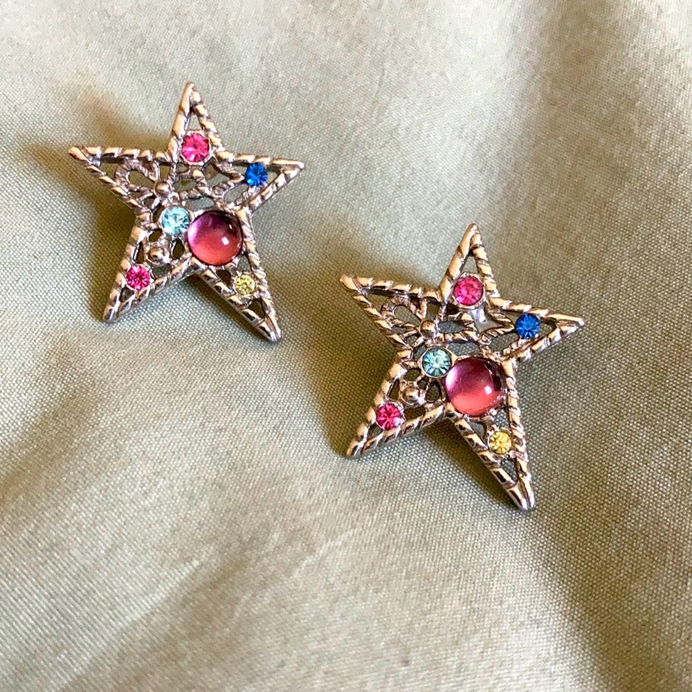 Vintage starburst earrings